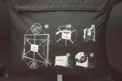 Housse Noire De Table De Ping Pong Pour Table Repliée -Sportmania housse de table de ping pong pour table repliee noire 3