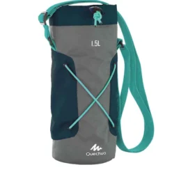 Quechua Housse Isotherme Pour Gourde Randonnée 1,2 à 1,5 Litre Gris/bleu
