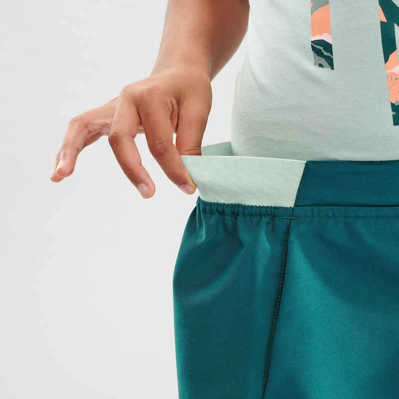 Quechua Jupe Short De Randonnée - MH100 Turquoise - Enfant 7-15 Ans 7 Quechua Jupe Short De Randonnée - MH100 Turquoise - Enfant 7-15 Ans – Image 7