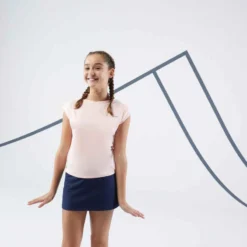 Artengo Jupe Tennis Fille - TSK100 Bleu Marine -Sportmania jupe tennis fille 100 bleu marine 2