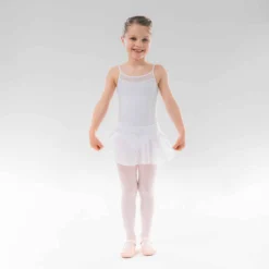 Justaucorps Danse Classique à Fines Bretelles Blanc Fille 10 Justaucorps Danse Classique à Fines Bretelles Blanc Fille -Sportmania justaucorps danse classique a fines bretelles blanc fille 2