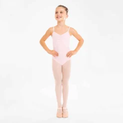 Justaucorps Danse Classique Rose Pale Fines Bretelles Filles -Sportmania justaucorps danse classique rose pale fines bretelles filles 3