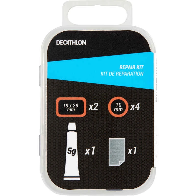 Decathlon KIT DE PATCHS DE REPARATION CHAMBRE A AIR VELO 1 Decathlon KIT DE PATCHS DE REPARATION CHAMBRE A AIR VELO