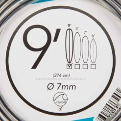 Leash Surf Longboard 9' (275 Cm ) Diamètre 7 Mm Noir -Sportmania leash surf longboard 9 275 cm diametre 7 mm noir 5