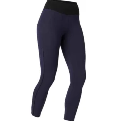 Legging 7/8 510 Piping Fitness Femme Bleu Marine/noir -Sportmania legging 7slash8 510 piping fitness femme noirslashgris 7
