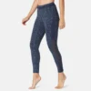 Legging 7/8 Sport Pilates Gym Douce Femme 520 Slim Bleu