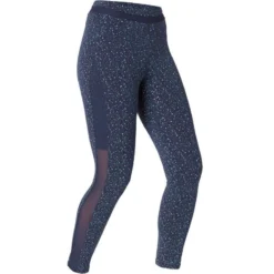 Legging 7/8 Sport Pilates Gym Douce Femme 520 Slim Bleu -Sportmania legging 7slash8 sport pilates gym douce femme 520 slim bleu printe 8