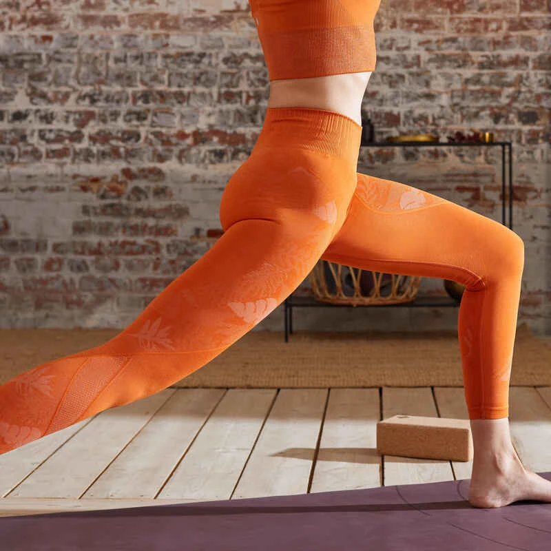 LEGGING 7/8 YOGA DYN SANS COUTURES ORANGE 4 LEGGING 7/8 YOGA DYN SANS COUTURES ORANGE – Image 4