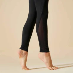 LEGGING GYM FILLE NOIR 500 -Sportmania legging de gymnastique artistique feminine 500 noir sequins 4