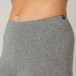 Legging 7/8 Fitness Femme - Fit+ Gris -Sportmania legging de sport 7slash8 500 femme gris chine 3