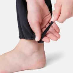 Legging Fitness Long Coton Extensible Bas Resserable Femme - Fit+ Noir -Sportmania legging de sport regular 500 femme noir 4