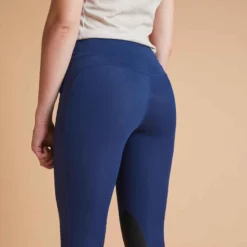 Legging équitation Femme Bleu 100 LIGHT -Sportmania legging equitation femme bleu 100 light 4