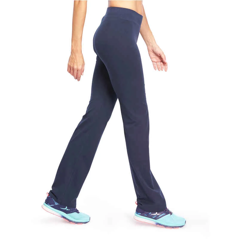 Legging FIT+ 500 Regular Gym & Pilates Femme Bleu Foncé 3 Legging FIT+ 500 Regular Gym & Pilates Femme Bleu Foncé – Image 3