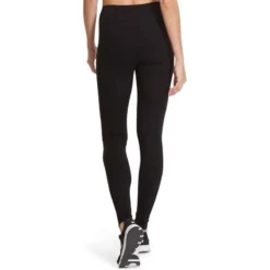 Legging FIT+ 500 Slim Gym & Pilates Femme Noir -Sportmania legging fit 500 slim gym pilates femme noir 3