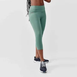Kalenji Legging Court Running Femme - Support Vert