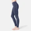 Legging Sport Taille Haute En Coton Femme 510 Bleu/rose