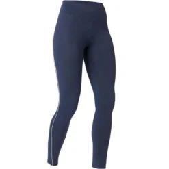Legging Sport Taille Haute En Coton Femme 510 Bleu/rose -Sportmania legging sport taille haute en coton femme 510 bleuslashrose 6