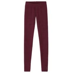 Legging Fitness Long Coton Extensible Femme - Fit+ Bordeaux Avec Imprimé -Sportmania legging sport taille haute fit 500 femme en coton noir printe 6