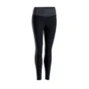 LEGGING COTON YOGA FEMME ECO-CONCU NOIR / GRIS