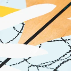 LONGBOARD DROP 100 FLORAL -Sportmania longboard drop mini core bleu 6