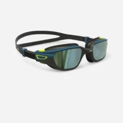 Lunettes De Natation Verres Miroirs SPIRIT Taille L Noir Bleu