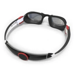 Lunettes De Natation - TURN Taille L - Verres Miroir - Noir / Blanc / Rouge -Sportmania lunettes de natation turn taille l verres fumes noir slash gris slash jaune 2