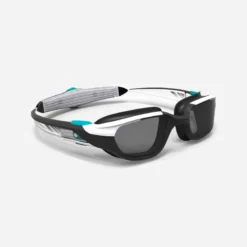 Lunettes De Natation - TURN Taille S - Verres Fumés - Blanc / Noir / Turquoise