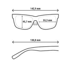 Quechua Lunettes De Soleil Randonnée - MH120A - Adulte - Catégorie 3 Bleues -Sportmania lunettes de soleil randonnee mh120a adulte categorie 3 noires 2