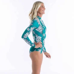 Maillot 1 Pièce Manches Longues Dani PEONY Avec Back Zip -Sportmania maillot 1 piece manches longues dani foamy back zip 4