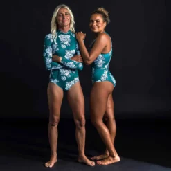 Maillot 1 Pièce Manches Longues Dani PEONY Avec Back Zip -Sportmania maillot 1 piece manches longues dani foamy back zip 7