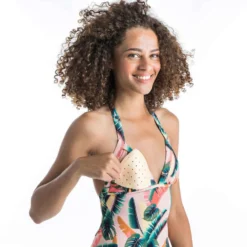 Maillot De Bain 1 Pièce Femme MAE JUNGLE, Noué Cou Et Dos, Avec Coques Amovibles -Sportmania maillot de bain 1 piece femme mae jiu noue cou et dos avec coques amovibles 6