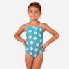 Maillot De Bain Bébé Fille Une Pièce Bleu Avec Imprimé Fleurs