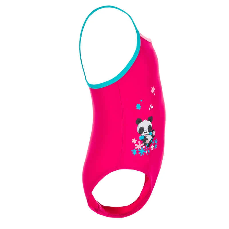Maillot De Bain Bébé Fille Une Pièce Rose Avec Imprimé Panda 4 Maillot De Bain Bébé Fille Une Pièce Rose Avec Imprimé Panda – Image 4