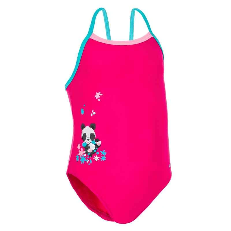 Maillot De Bain Bébé Fille Une Pièce Rose Avec Imprimé Panda 1 Maillot De Bain Bébé Fille Une Pièce Rose Avec Imprimé Panda