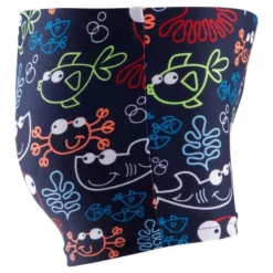 BOXER DE BAIN BEBE / ENFANT BLEU IMPRIME FISH -Sportmania maillot de bain bebe garcon boxer bleu fonce imprime 3