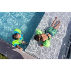 Short De Bain Bébé / Enfant Vert Imprimé