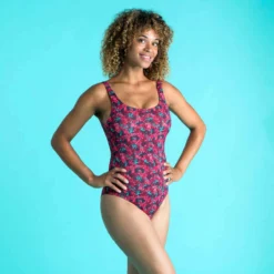 Maillot De Bain De Natation 1 Pièce Femme Heva Joy Lib Prune