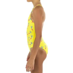 Maillot De Bain De Natation 1 Pièce Fille Lila Oto Jaune -Sportmania maillot de bain de natation 1 piece fille lila bird marine 2