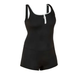 Maillot De Bain De Natation Femme 1 Pièce Heva Shorty Zip Noir -Sportmania maillot de bain de natation femme 1 piece heva shorty zip noir 10