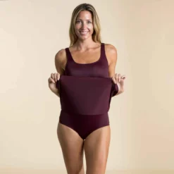 Maillot De Bain De Natation Femme 1 Pièce Jupe Heva Violet -Sportmania maillot de bain de natation femme 1 piece jupe heva cola bleu 5