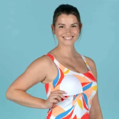 Maillot De Bain De Natation Femme 1 Pièce Tankini Shorty HEVA Lea Melon -Sportmania maillot de bain de natation femme 1 piece tankini shorty heva lea melon 2