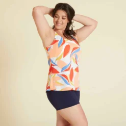 Maillot De Bain De Natation Femme 1 Pièce Tankini Shorty HEVA Lea Melon -Sportmania maillot de bain de natation femme 1 piece tankini shorty heva lea melon 5