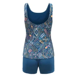 1P PA 100 HEVA TANKI ALL LEJO BLUE -Sportmania maillot de bain de natation femme une piece heva tankini ond noir 2