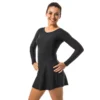 Maillot De Bain De Natation Femme 1 Pièce Una Sleeve Noir