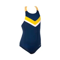 Maillot De Bain De Natation Fille 1 Pièce Vega+ Navy Chevron -Sportmania maillot de bain de natation fille une piece vega nbji noir 3