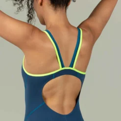 Maillot De Bain De Natation Une Pièce Femme Kamiye+ Bleu Vert -Sportmania maillot de bain de natation une piece femme kamiye bleu vert 2
