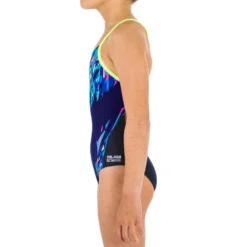 Maillot De Bain De Natation Une Pièce Fille Résistant Chlore Lexa Kali Bleu -Sportmania maillot de bain de natation une piece fille resistant chlore lexa gani rose 2