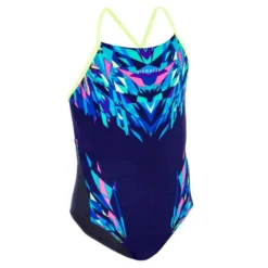 Maillot De Bain De Natation Une Pièce Fille Résistant Chlore Lexa Kali Bleu -Sportmania maillot de bain de natation une piece fille resistant chlore lexa gani rose 3