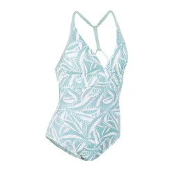 Maillot De Bain De Surf 1 Pièce Femme Avec Double Réglage Dos BEA PLANT KAKI -Sportmania maillot de bain de surf 1 piece femme avec double reglage dos bea koga maldives 2