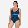 Maillot De Bain Gainant Natation Femme 1 Pièce Kaipearl Triki Pyva Marine